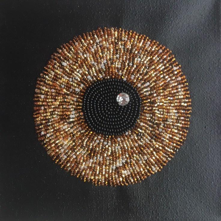 bead embroidery eye iris